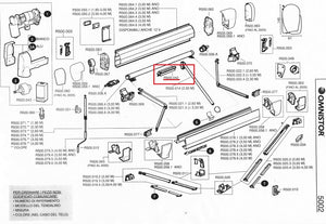 RICAMBI OMNISTOR THULE 5002: SUPPORTO TUBO AVVOLGIMENTO - AccessoriCaravan.it