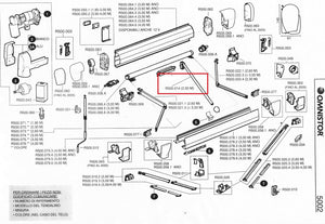 RICAMBI OMNISTOR THULE 5002: PALO SUPPLEMENTARE LONGITUDINALE - AccessoriCaravan.it