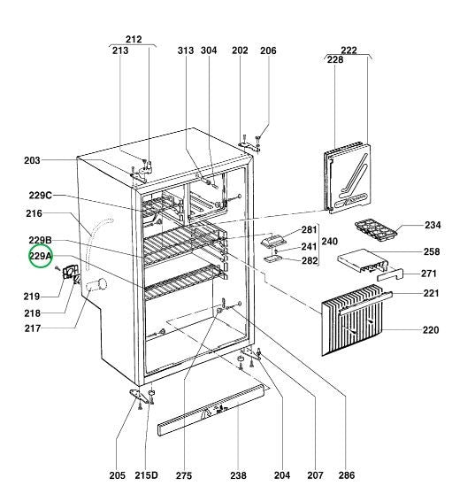 RICAMBI FRIGO RM4230L PARTI MOBILE: GRIGLIA RIPIANO INFERIORE ZINCATA - AccessoriCaravan.it