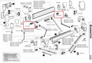 RICAMBI THULE OMNISTOR 5002: TAPPO DX+SX TUBO AVVOLGITELO - AccessoriCaravan.it