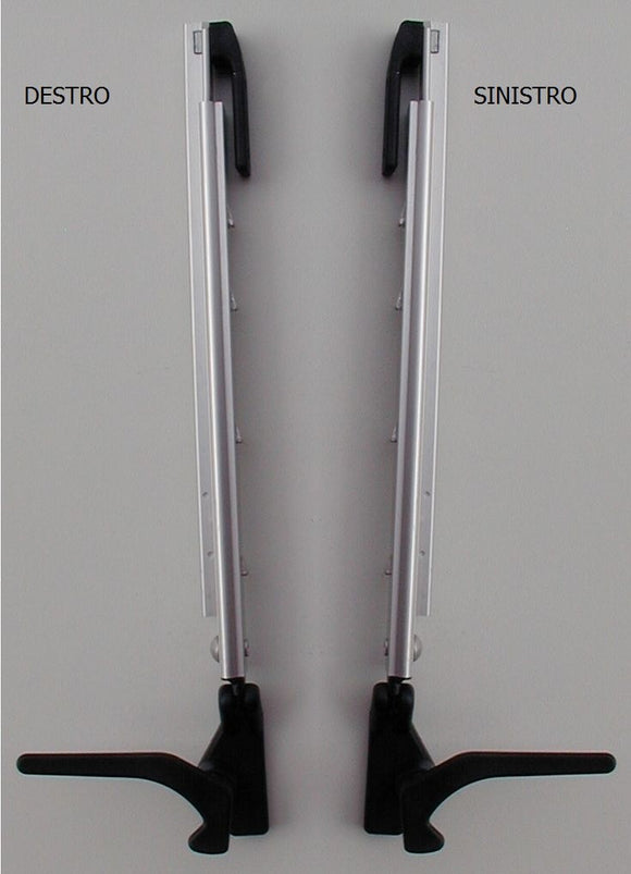 BRACCETTO SINGOLO A SCATTO 230 MM DESTRO O SINISTRO FINESTRE POLYPLASTIC TIPO POLYFIX - AccessoriCaravan.it