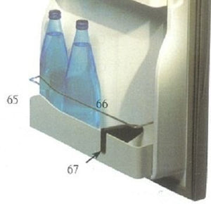 Astina fermabottiglie per frigo Dometic Electrolux RM serie 6000-7000 di caravan e camper - AccessoriCaravan.it