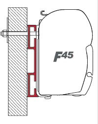ADAPTER D staffa da 8 cm, per veranda F45 S, F45 L, ZIP - AccessoriCaravan.it